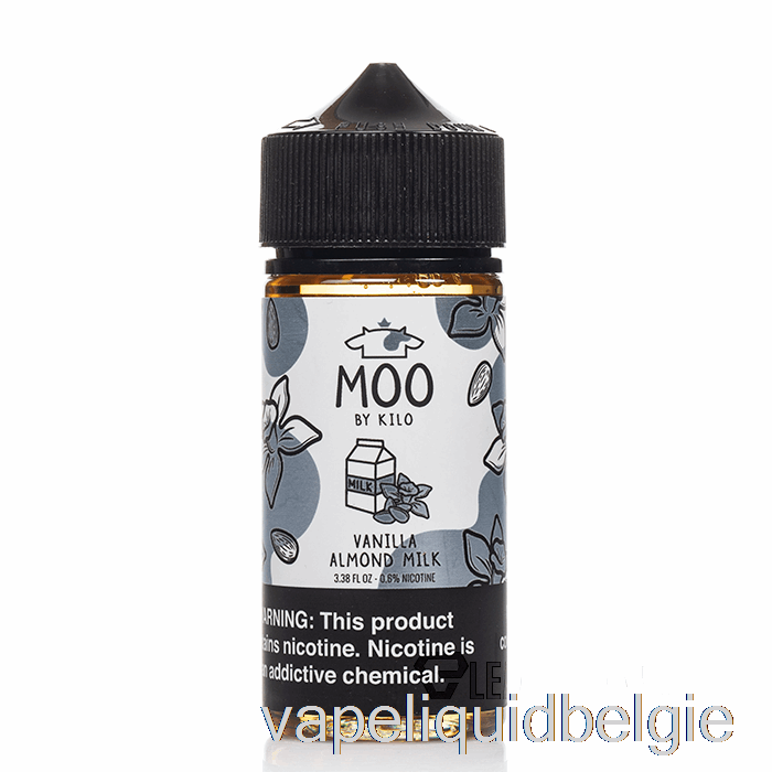 Vape Vloeibare Vanille-amandelmelk - Moo E-liquids - 100 Ml 0 Mg